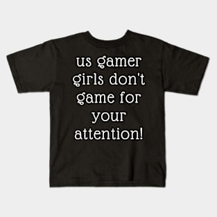 Us Gamer Girls Kids T-Shirt